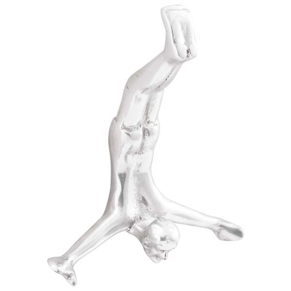 vidaXL Rzeźba Srebrny 22 x 8 x 25 cm Aluminium