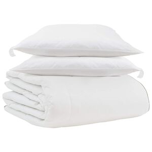 vidaXL Zimowa Kołdra z poduszką 3 pcs Biały Pi&oacute;ra down