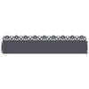 vidaXL Obrzeża trawnikowe 10 szt. 103 x 0,05 x 22 cm Stal Antracyt