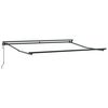 vidaXL Rama markizy Z regulacją Antracyt 3,5 x 2,5 m Stal