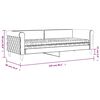 vidaXL Sofa z materacem do spania, jasnoszara, 80x200 cm, aksamit