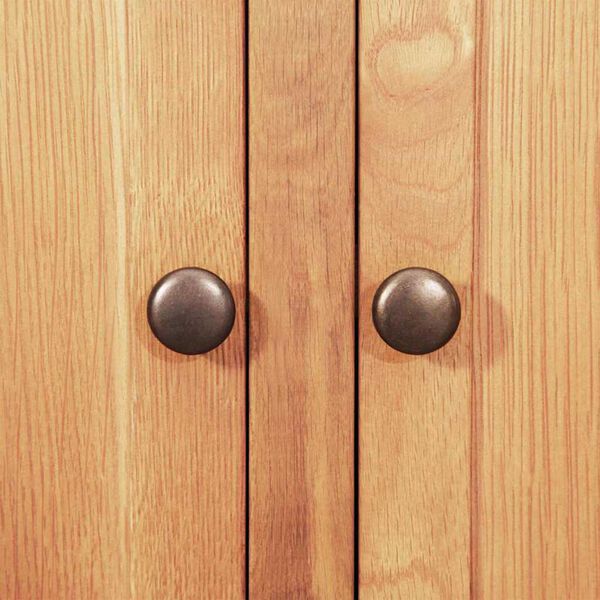 vidaXL Bufet Brązowy 112 x 33.5 x 70 cm Solidne drewno dębowe