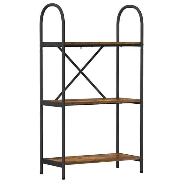 vidaXL P&oacute;łka na książki Dąb wędzony 60 x 30 x 109 cm