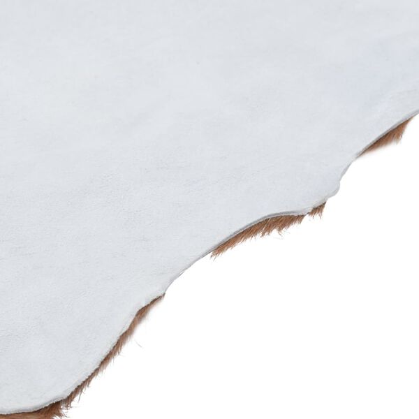 vidaXL Kozia sk&oacute;ra, odcienie brązu i biel, 60x100 cm