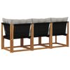 vidaXL Modułowa sofa na zewnątrz z poduszką 3 Sztuka Naturalny