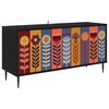 vidaXL Szafka pod telewizor ESSEN 102 x 33 x 51 cm Czarny dąb