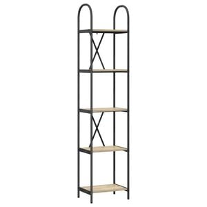 vidaXL P&oacute;łka na książki 5 poziomy 40 x 30 x 183 cm Drewno inżynieryjne
