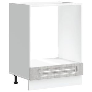 vidaXL Szafka piekarnikowa, Kalmar, szary dąb sonoma