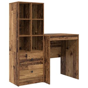 vidaXL Biurko Stare drewno 105,5 x 50 x 127 cm 2 szt.