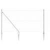 vidaXL Słupek ogrodzeniowy. Srebrny 25 x 1,4 m (25 mm siatka) Stal