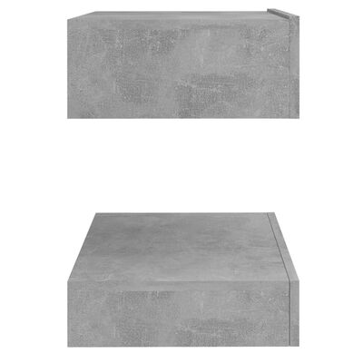 vidaXL Szafki nocne, 2 szt., szarość betonu, 60x35 cm, płyta wiórowa