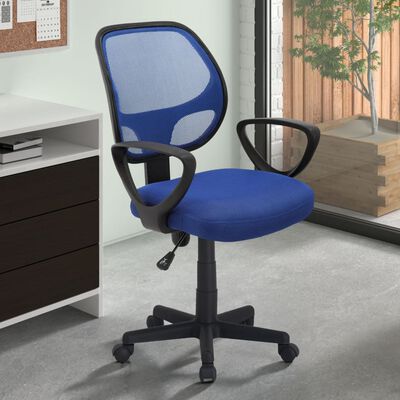 Rousseau Krzesło biurowe Hippa, poliester, niebieskie