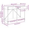 vidaXL Konsola Stare drewno 100 x 39 x 78,5 cm Materiał drewnopochodny