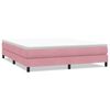 vidaXL Ł&oacute;żko typu Box Spring bez materaca R&oacute;żowe 180x210 cm Aksamit