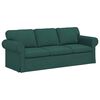 vidaXL Sofa 2 pcs Ciemna zieleń 215 x 82 x 80 cm tkanina