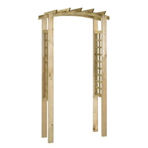 vidaXL Pergola ogrodowa z kratką, 110x60x210 cm, drewno sosnowe