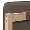 vidaXL Tapicerowane wezgłowie Z zagł&oacute;wkiem Brązowy i Taupe 200 cm