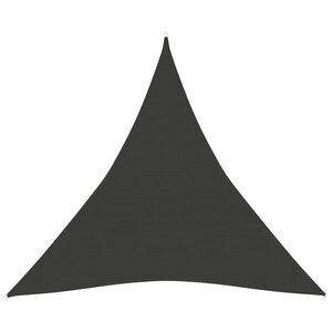 vidaXL Żagiel przeciwsłoneczny, 160 g/m&sup2;, antracytowy, 3x3x3 m, HDPE
