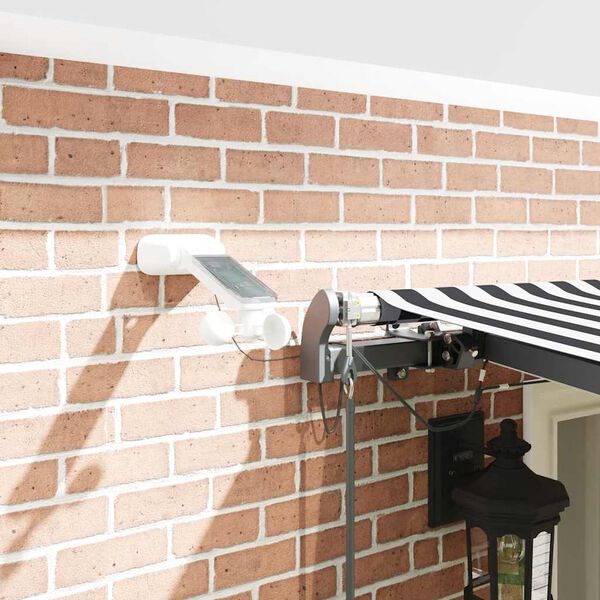 vidaXL Automatyczna markiza z LED, antracytowo-biała, 600x300 cm