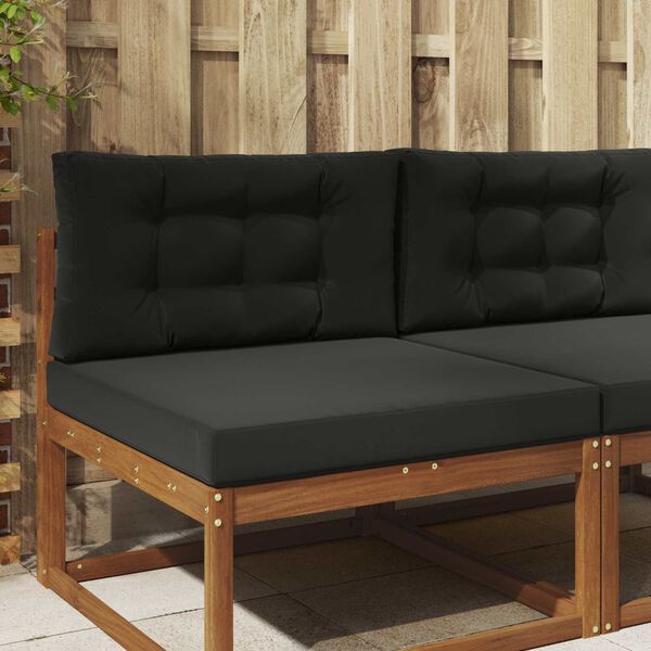 vidaXL Poduszka do sofy na zewnątrz 2 pcs Czarny Poliester