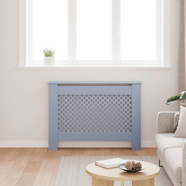 vidaXL Osłona na kaloryfer, antracytowa, 112x19x81,5 cm, MDF