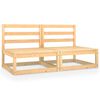 vidaXL 2-osobowa sofa ogrodowa, lite drewno sosnowe
