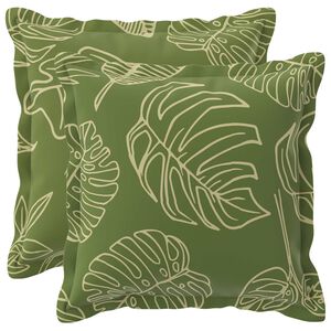 vidaXL Poszewka na poduszkę 2 szt. HOUTEN Wz&oacute;r liścia 30 x 30 cm