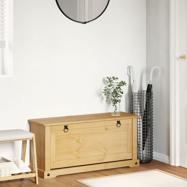 vidaXL Szafka na buty Corona, 99x32x85 cm, lite drewno sosnowe