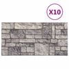 vidaXL Panele ścienne 10 pcs Szary i biały 100 x 50 cm Pianka EPS