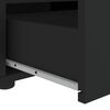 vidaXL Szafka pod TV "VISNES" Czarna 100x40x38 cm Drewno klejone