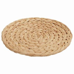 vidaXL Okrągłe Woven Placematy 10 pcs Naturalny &Oslash; 30 cm Hiacynt wodny