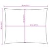 vidaXL Prostokątny żagiel ogrodowy z tkaniny Oxford, 6x7 m, taupe