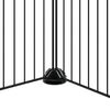 vidaXL Klatka dla zwierząt z bramką, 36 paneli, czarna, 35x35 cm, stal