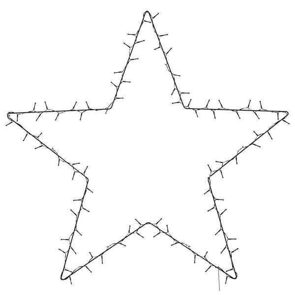 vidaXL Lampki świąteczne gwiazda sylwetka, 115 LED