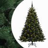 vidaXL Sztuczna choinka z bombką 210 cm 300 LED Ciepła biel