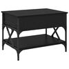 vidaXL Stolik kawowy Czarny Dąb 70x50x50cm Materiał drewnopochodny