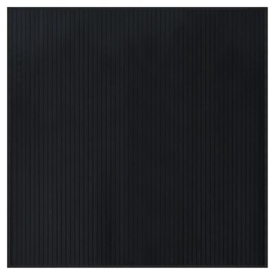 vidaXL Dywan kwadratowy, czarny, 100x100 cm, bambusowy