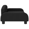 vidaXL Sofa dla dzieci, czarna, 70x45x30 cm, obita tkaniną
