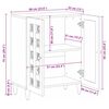 vidaXL Bufet Naturalny 60 x 33,5 x 75 cm Drewno z mango