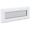 vidaXL Okno piwniczne RISOR 110 x 40 cm PVC i szkło Biały