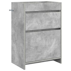 vidaXL Szafka pod zlewem w łazience Betonowy szary 56 x 37,5 x 81 cm