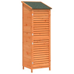 vidaXL Shed ogrodowy brązowy 59 x 56 x 176 cm Drewno Świerkowe