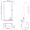 vidaXL Nogi do stołu konsolowego w kształcie litery U 2 szt. Białe 38x(72-73) cm Stal