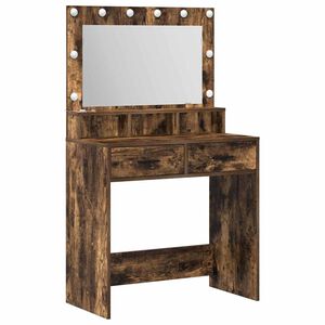 vidaXL Toaletka Dąb wędzony 79 x 41 x 135 cm Drewno inżynieryjne