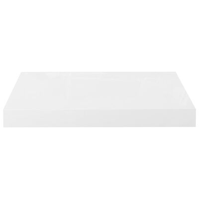 vidaXL Półka ścienna, biała, wysoki połysk, 40x23x3,8 cm, MDF