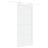 vidaXL Drzwi przesuwne 93 x 211 cm Drewno inżynieryjne Biały