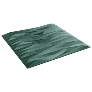 vidaXL Panele ścienne 24 pcs Zielony kamień 50 x 50 cm Pianka XPS