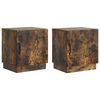 vidaXL Stolik nocny 2 pcs Dąb wędzony 43 x 34,5 x 47 cm