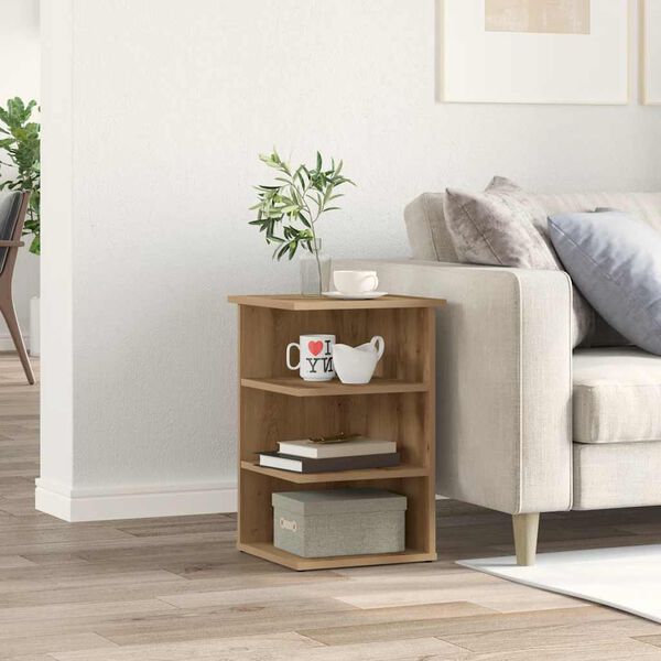 vidaXL Komoda, dąb artisan, 35x35x55 cm, materiał drewnopochodny