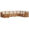 vidaXL Zestawy sof 8 pcs Naturalny Lite Drewno Akacji